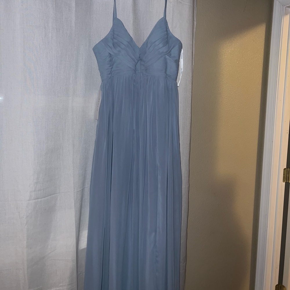 Azazie Dusty Blue Dress NWT